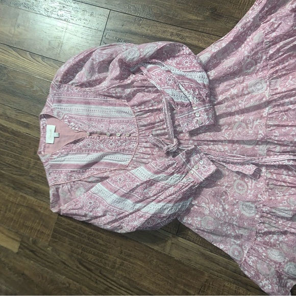 Cleobella Lennox Mini Dress in Tonal Block Print S revolve boho 168$ fall casual - Picture 7 of 7